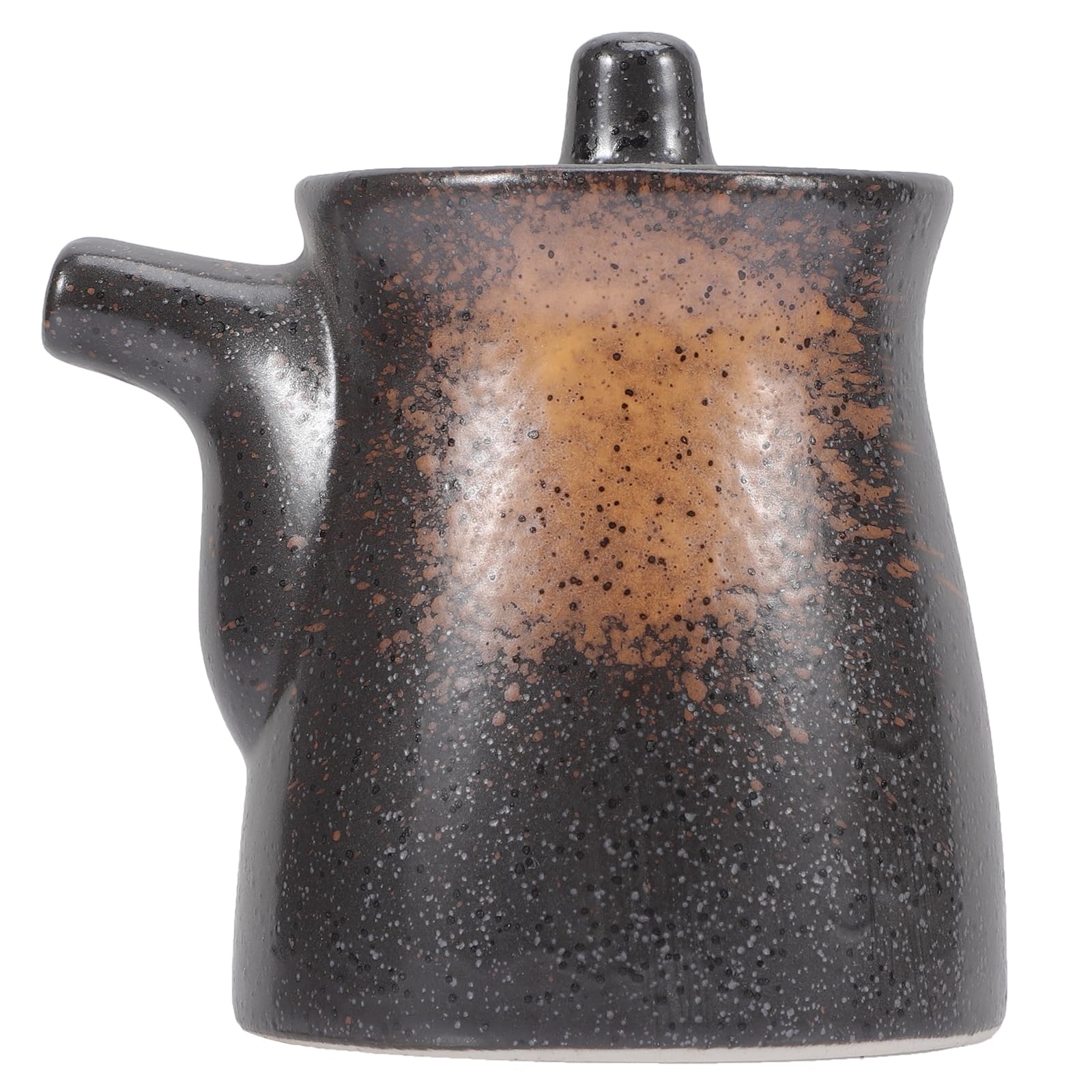 UPKOCH Bottiglia Di Salsa Di Soia in Ceramica Distributore Di Aceto E Olio Contenitore Per Condimenti 4.13X3.35X8.27In Design Igienico Resistente Casa Ristorante Cucina