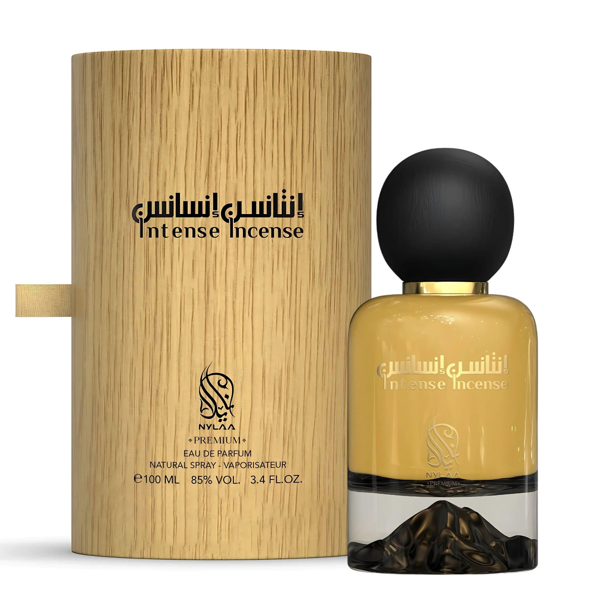 Incense Intense Perfume for Men 100ml Nylaa- Eau De Parfum- Interlude Men Perfume - Strong Scent Woody Spicy Amber Leather