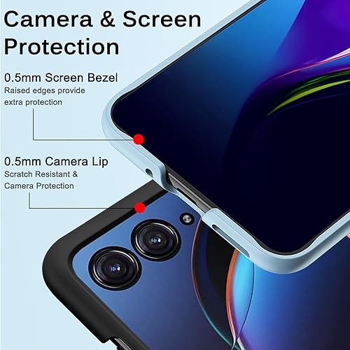 Miniatura 4 de Miimall Funda protectora delgada para Motorola Razr+ 2023, color negro