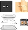 Air Fryer Accessories Set, 5-Piece Kit Compatible with Emeril Lagasse 26 Qt Extra Large & 360, Includes Grill, Baking Pan, Rack, Parchment Paper, Heat-Resistant Mat