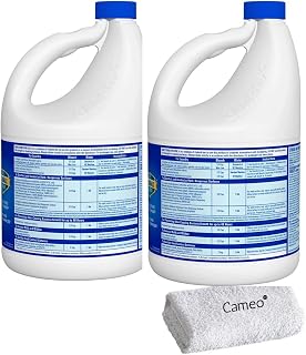 Bleach Liquid Cleaner for Laundry and Bathroom, HE Performance Bleach, 121 oz. Bottle -(pack of 2)