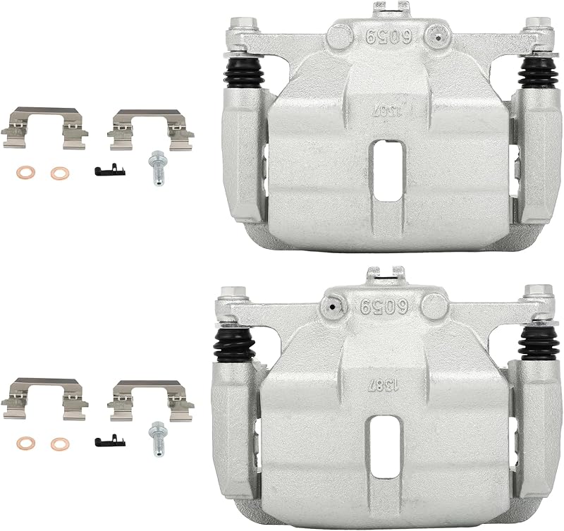 Pinças de freio a disco dianteiras SCITOO com suporte para Nissan Rogue, Rogue Select e Suzuki Kizashi – 2 unidades