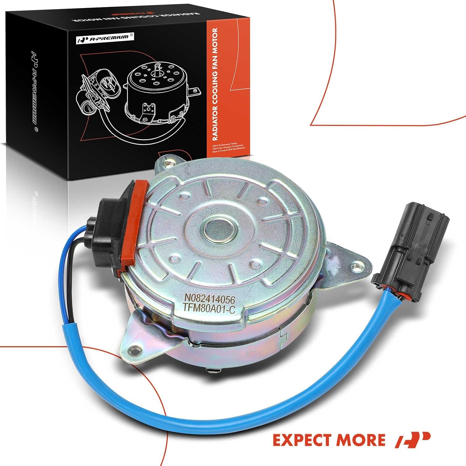 A-Premium Radiator Fan Motor Compatible with Honda Accord 2018-2022 & Acura TLX 2021-2023