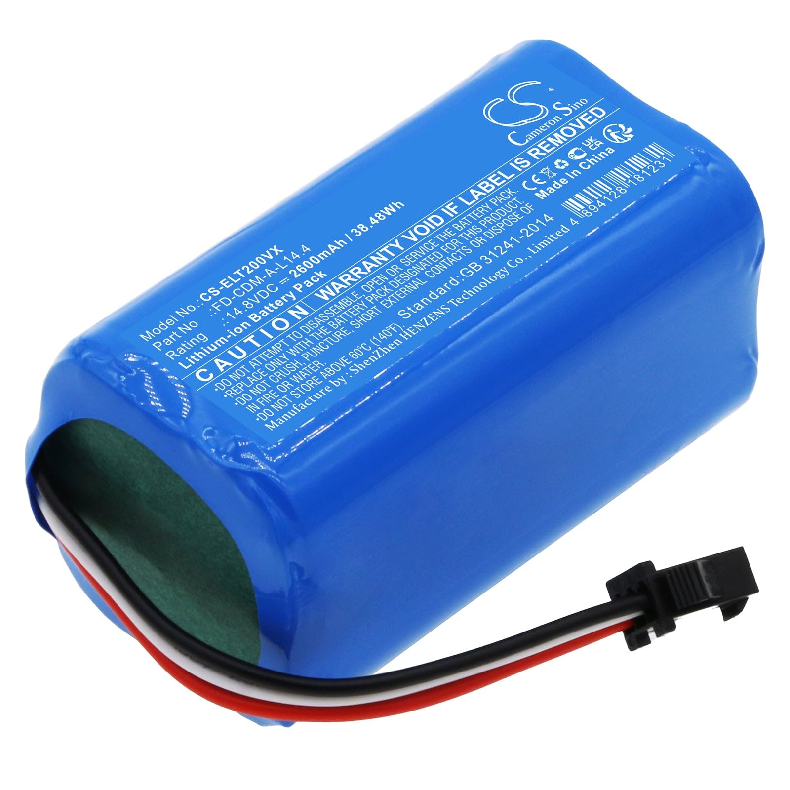 VI VINTRONS Battery for Elfbot T2, FD-CDM-A-L14.4,