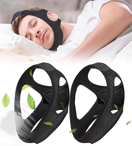 Miniatura 1 de Correa de barbilla antironquidos dispositivos antironquidos correa de barbilla transpirable que proporciona la solución eficaz de ronquidos para