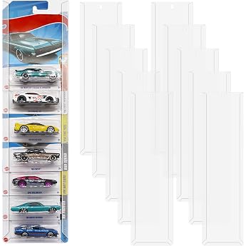 Pack of 10 Model Car Display Case Wall Mounted Compatible with Match Box Hot Wheels Packaging Cars Display Case Model Car Storage Display Case Display Shelf