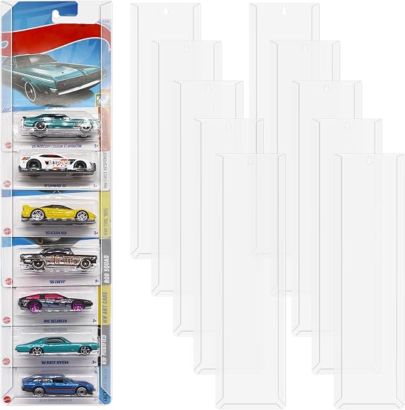 10 Pcs Model Car Display Case Wall Mount + 30 Pcs Protector Case