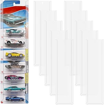10 Pcs Model Car Display Case Wall Mount + 30 Pcs Protector Case