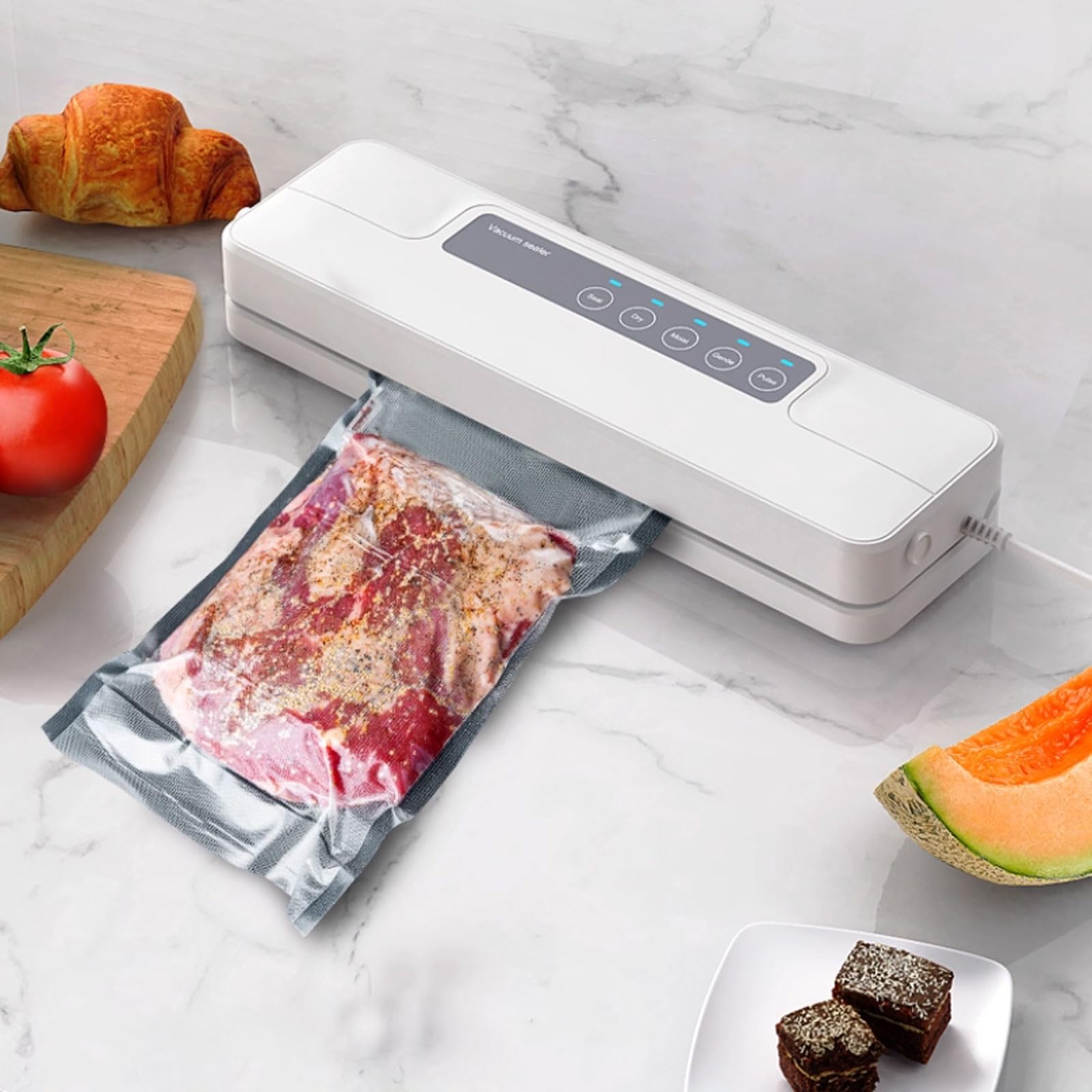macchina per sottovuoto, Sigillatrice automatica leggera e a tenuta più lunga for conservare la freschezza, ideale for l'uso in cucina