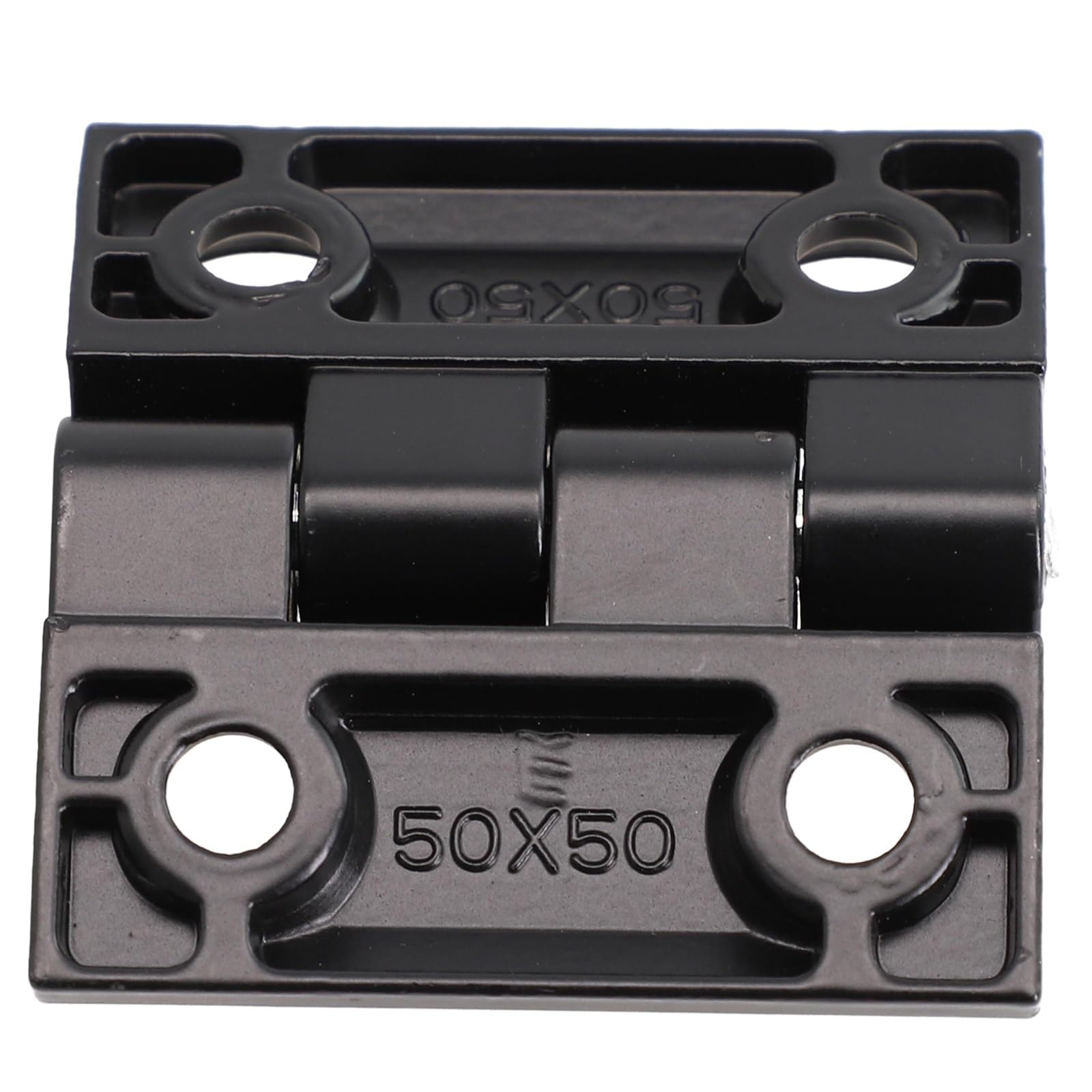 Evdmgzjapstj One Color Folding Door Hinge,Black Butt Hinges Metal Cabinet Aluminium Box Backflap Shed For Wooden Furniture Electric Hardware(50X50mm)