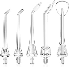 Only Compatible Water Flosser F5020E F5029A, Water Flosser Tip Ersatzköpfe Munddusche Nachfüllköpfe Jet Tips 5 Stück
