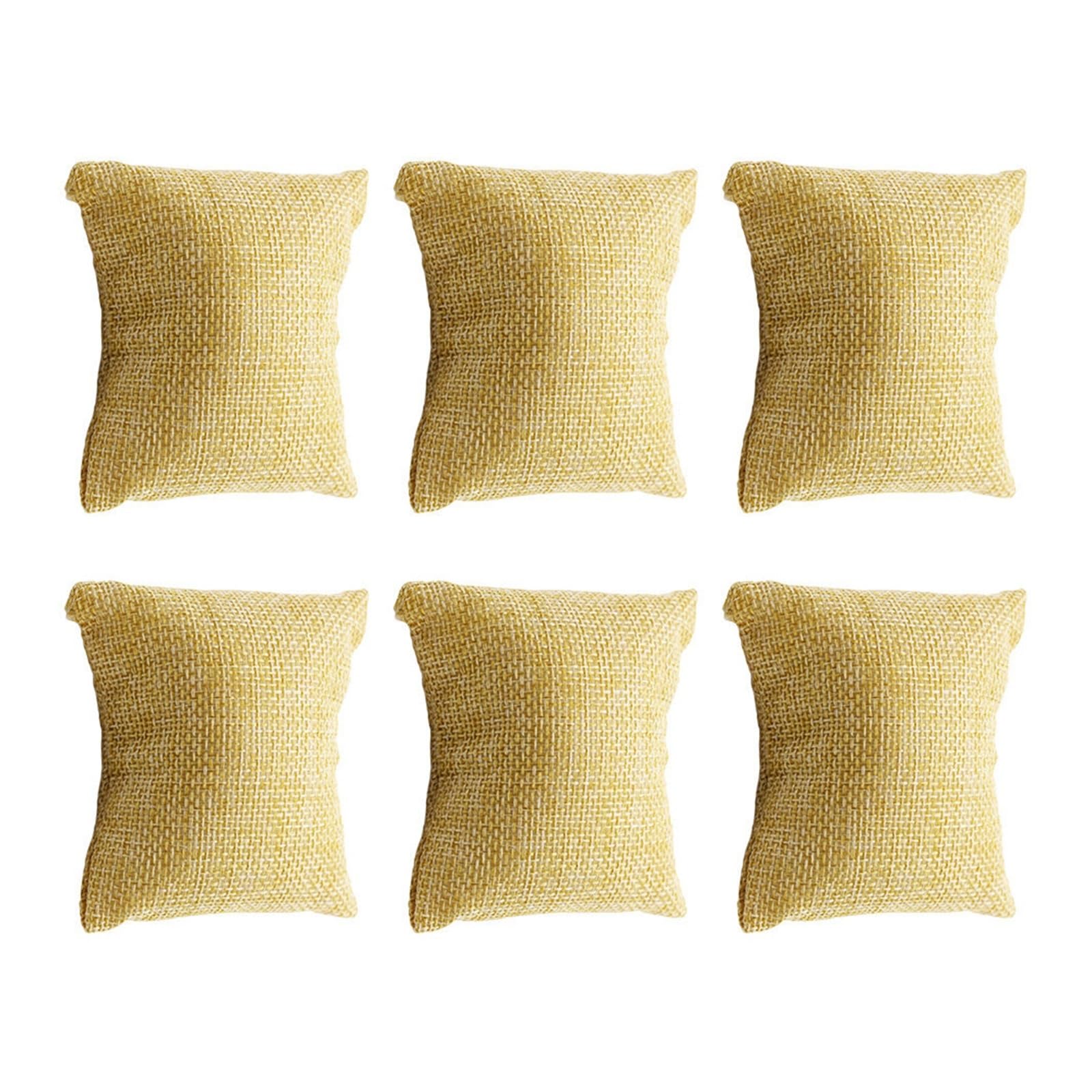 WUYXTO 6Pcs Watch Pillow Display Pillows Soft Jewelry Cushion For Box Bracelet Bangle Holder Showcase Decor For Packaging