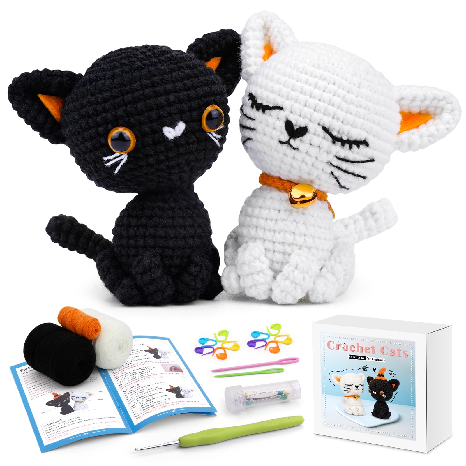 BUOKKON Crochet Kit for Beginners Adults, Crochet Animal Kit