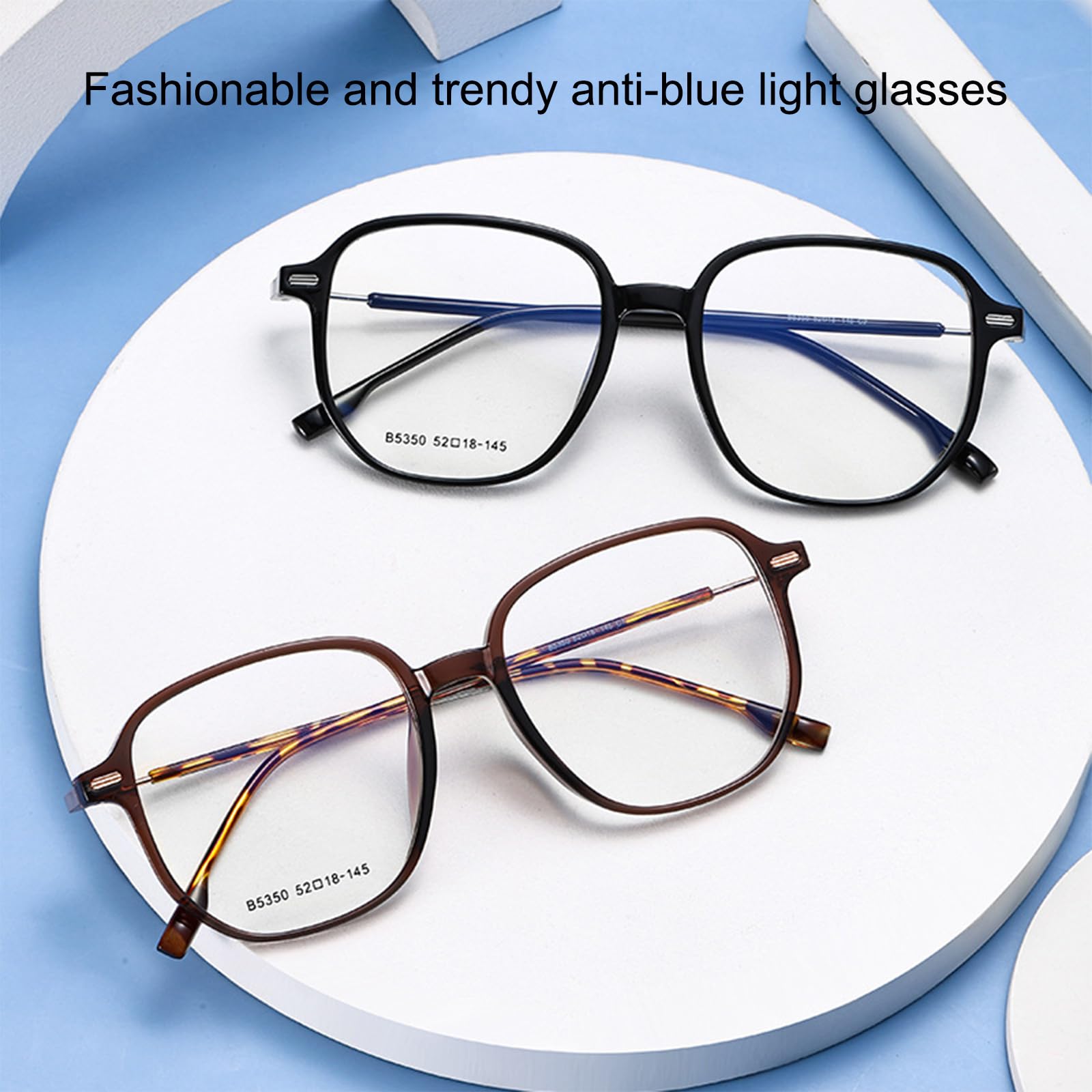 Occhiali Luce Blu per Uomo Donna Antiriflesso Anti Affaticamento Occhiali Anti Luce Blu Lenti Leggeri TR90 Trasparenti Schermi Console, PC, Computer, TV,E