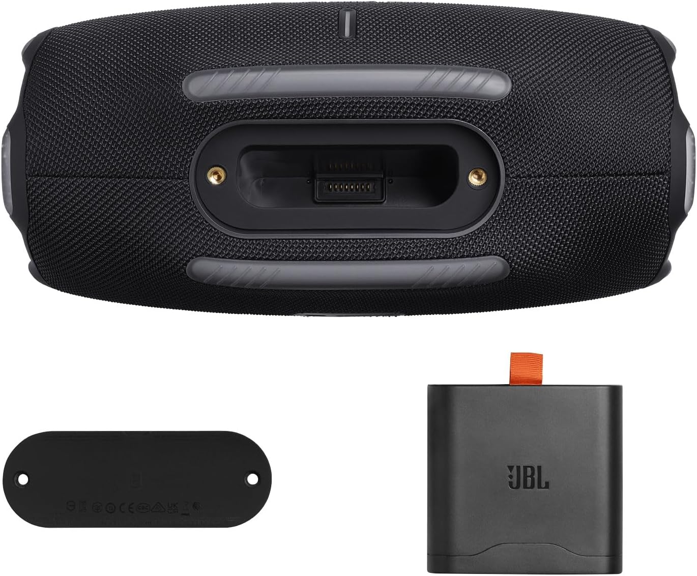 JBL Xtreme 4 Black Portable Bluetooth Speaker w/divvi! Hardshell Case Bundle