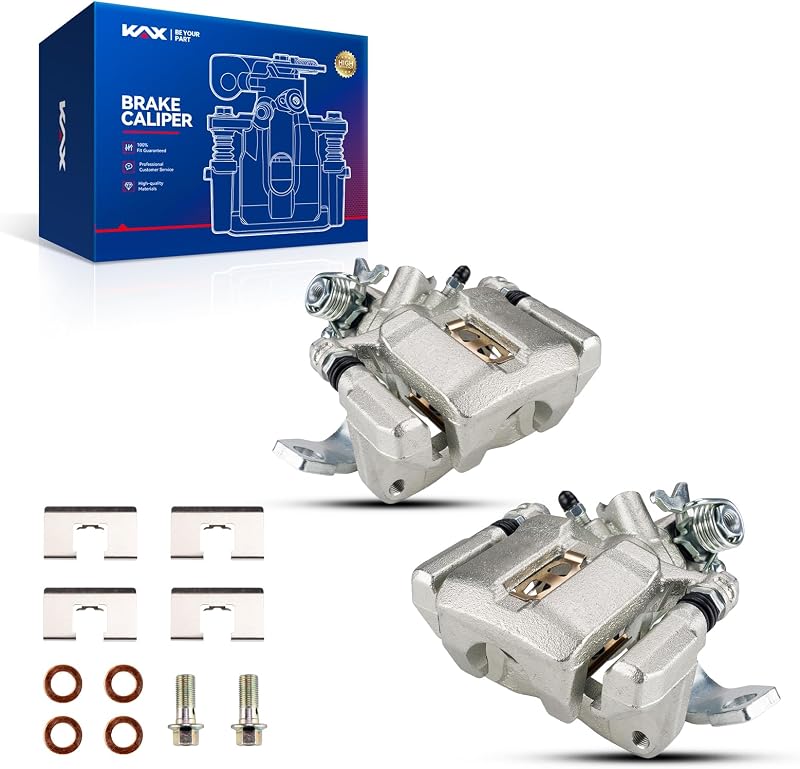 Pinça de freio a disco KAX traseira para Acura RSX e Honda Civic 2.0L 2002-2006 – Par sem pastilhas