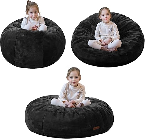 Miniatura 17 de MAXYOYO Silla Puf 3 en 1 para Niños Cama, Sofá de Suelo Infantil para Juegos, Lectura, Cojín de Suelo de Puf Convertible con Funda Lavable a Máquina