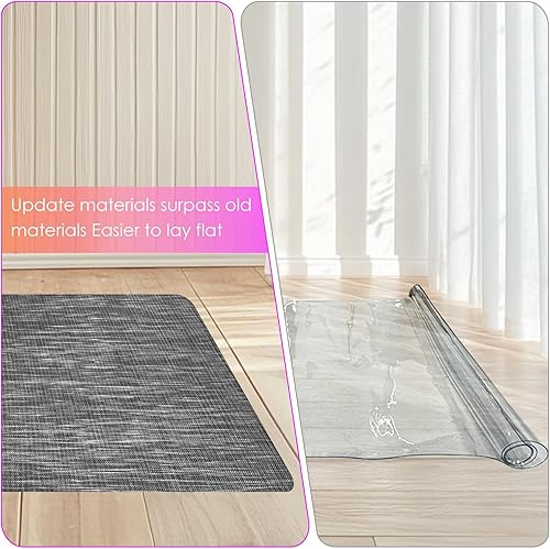 Miniatura 3 de Azadx Tapete para silla de oficina para suelo de madera dura, 36 x 48 pulgadas, resistente para suelos de madera dura, protector de suelo