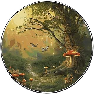 Kitchen Magnets for Refrigerator,Forest with Fairies Butterflies Elves Printed Strong Fridge Magnets,Alloy Magnets for Kitchen, Office, Home and Cabinet