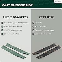 Vista 4 de UDC Parts 103-6401 Hojas de cortadora para Exmark de 48 pulgadas 103-6401-S 103-6381-S 103-6381 103-6391-S 103-6391 103-6396 103-6396-S Lazer Z Turf