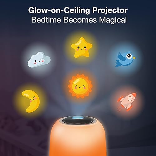 Miniatura 5 de VTech BC8314 V-Hush Pro 2 Altavoz Bluetooth para entrenamiento de sueño, luz nocturna de un solo toque ofrece más de 250 opciones de color, 100