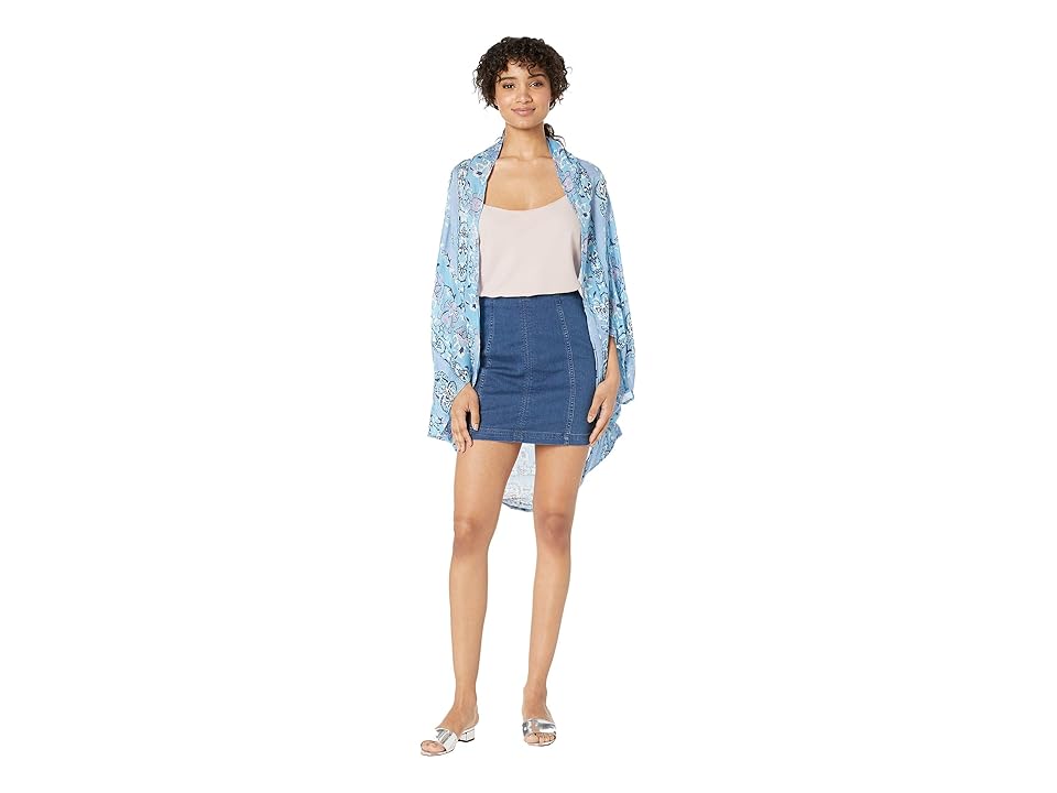 

BCBGeneration Indian Woodblock Cocoon (Chambray) Women's Clothing, White
