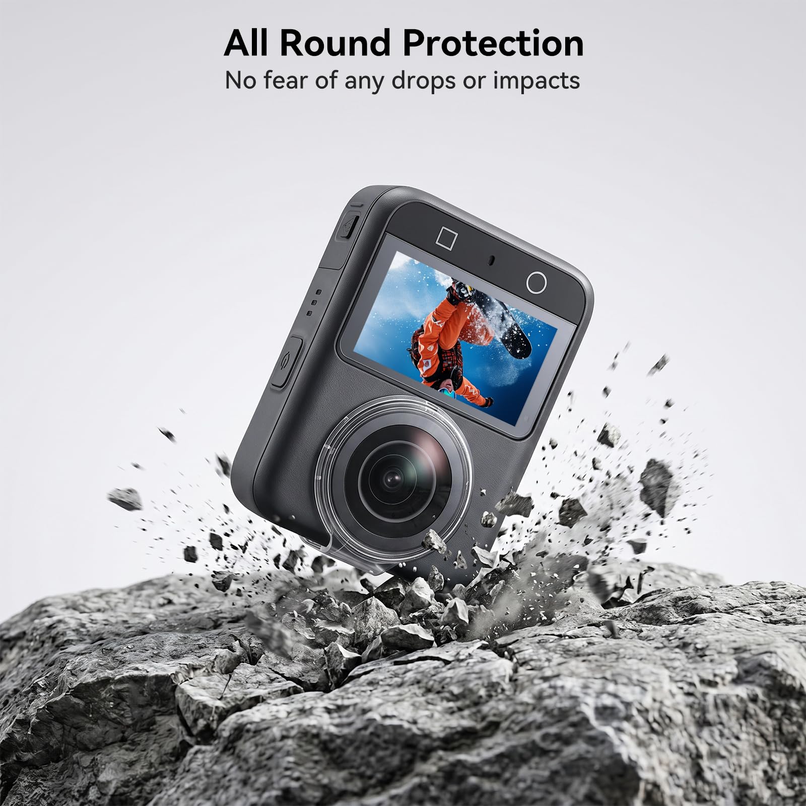OTraki 2 szt. Ochraniacz ekranu i obiektywu do DJI Osmo 360, przezroczysta osłona obiektywu HD folia ze szkła hartowanego odporna na kurz i zarysowania, akcesoria do Osmo 360 Panoramic