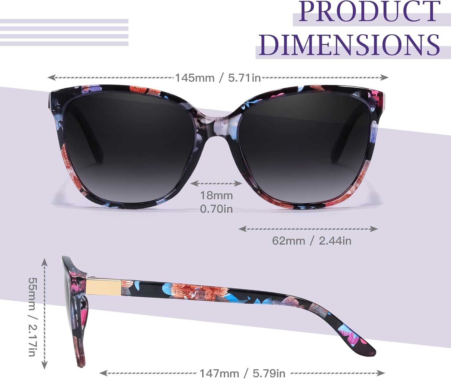 SIPHEW Vintage Round Polarized Sunglasses for Women,Trendy Retro Designer Sunglasses w UV Protection for Outdoor/Medium Fit