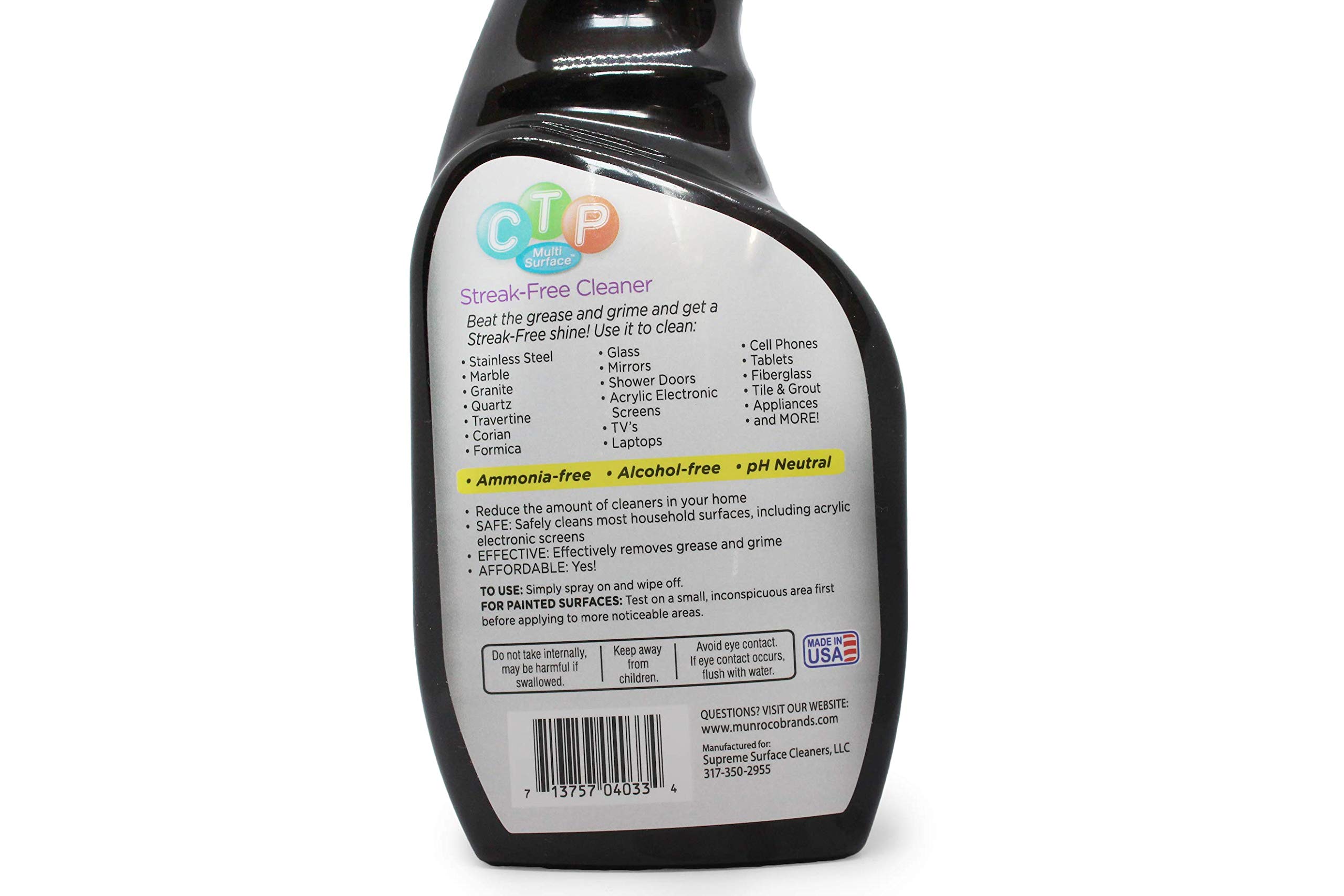 CTP MultiSurface Shower Cleaner Kit for Soap Scum, Hard Water Spots