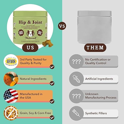 Miniatura 4 de Natural Dog Company Paquete de masticables para cadera y articulaciones y probióticos para perros glucosamina y probióticos - Combo de apoyo