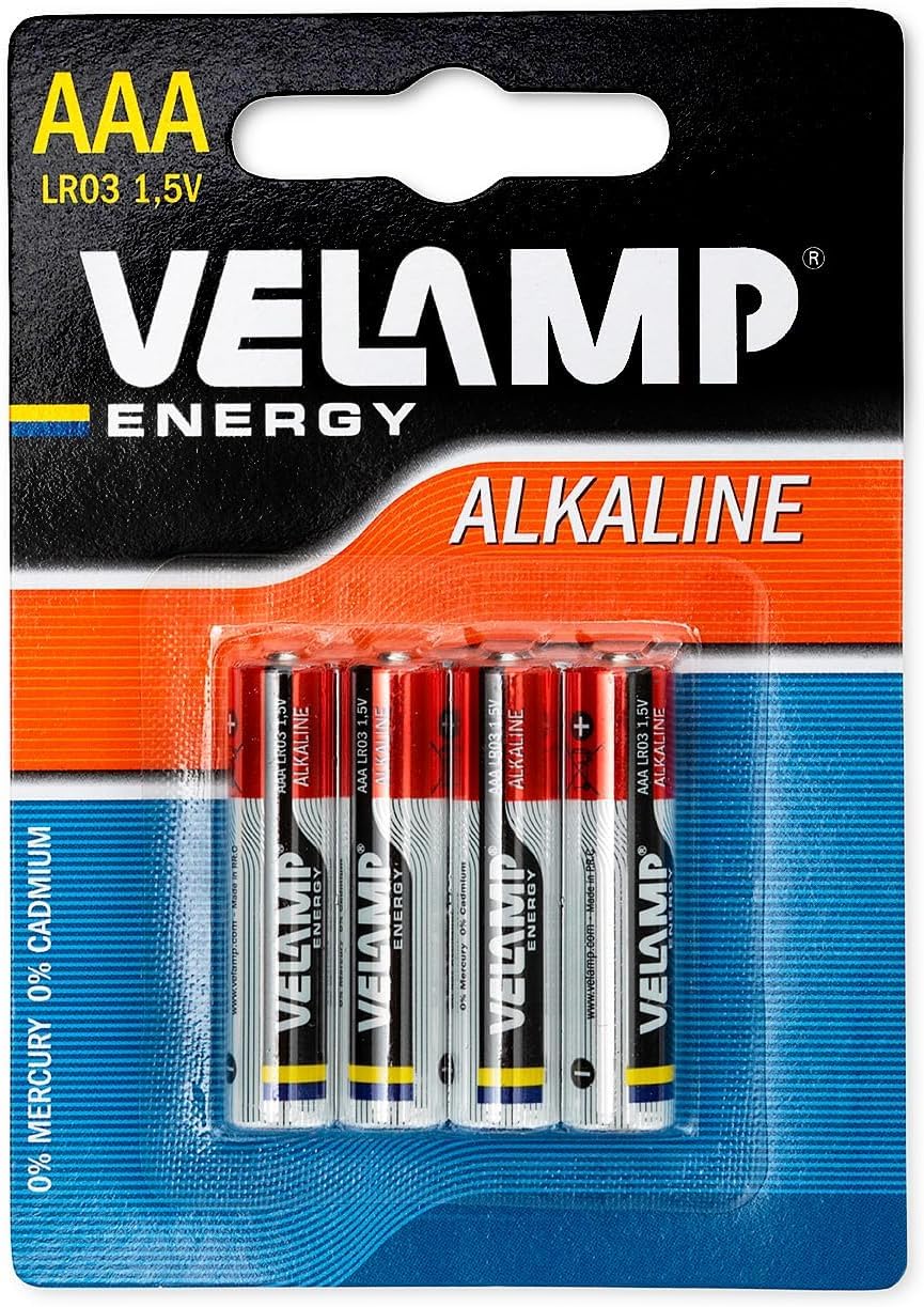 VelampMini STILO LR03 Alkaline Battery AAA 1.5 V Blister Pack with 8 Batteries