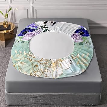 Kids Horse Sheet Set Galloping Horse Printed Fitted Sheet 3PC Flower Sheet Set 3D Wild Animal Bed Cover for Kids Boys Girls