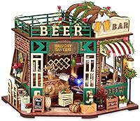 Vista 16 de TuKIIE Kit de muebles de casa de muñecas en miniatura, a escala 1:24, accesorios para casa de muñecas de madera, a prueba de polvo y movimiento