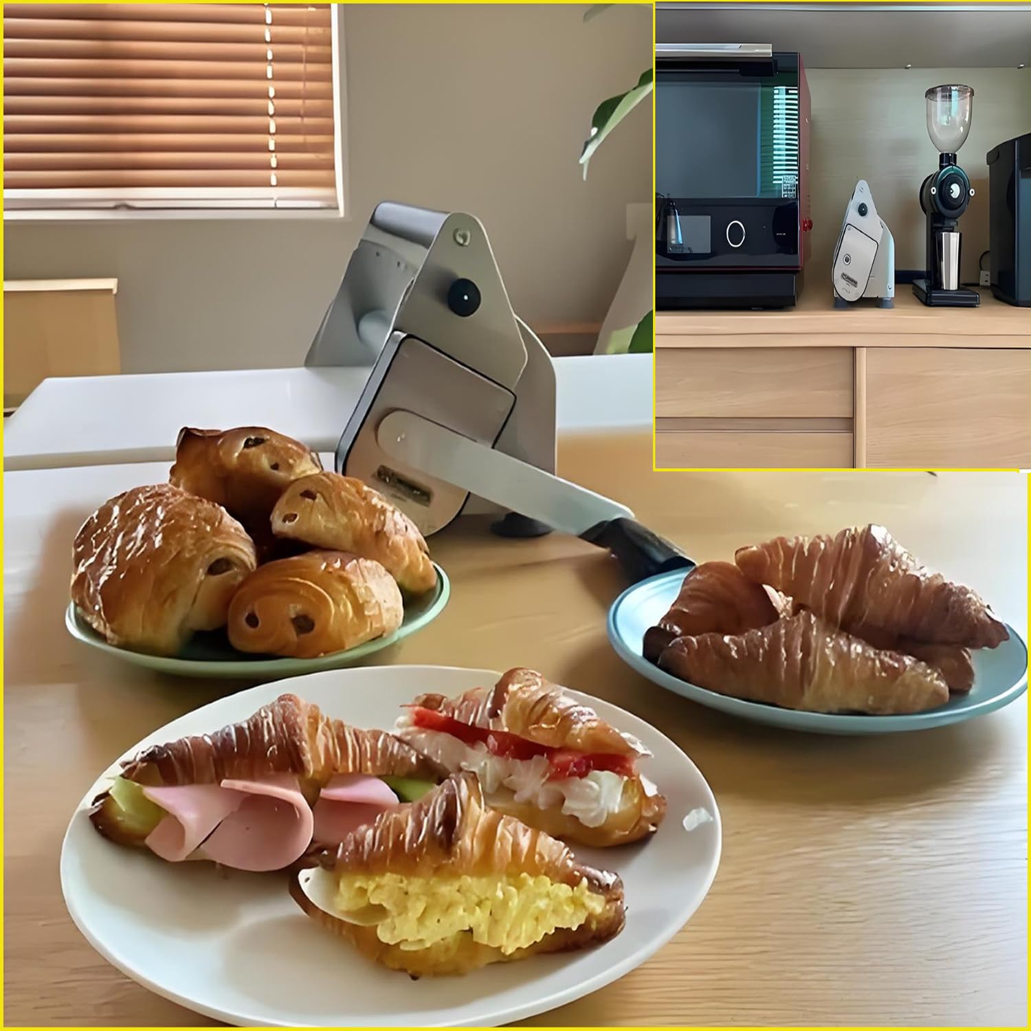 Laminoir à Pâte Manuel Professionnel,Machine à Pâte Feuilletée,Avec Niveaux D'épaisseur Réglable,Pour Croissants, Pizza & Pâtes,Surface Antiadhésive En Pp Alimentaire (Modèles Rs101/Rs201),RS201