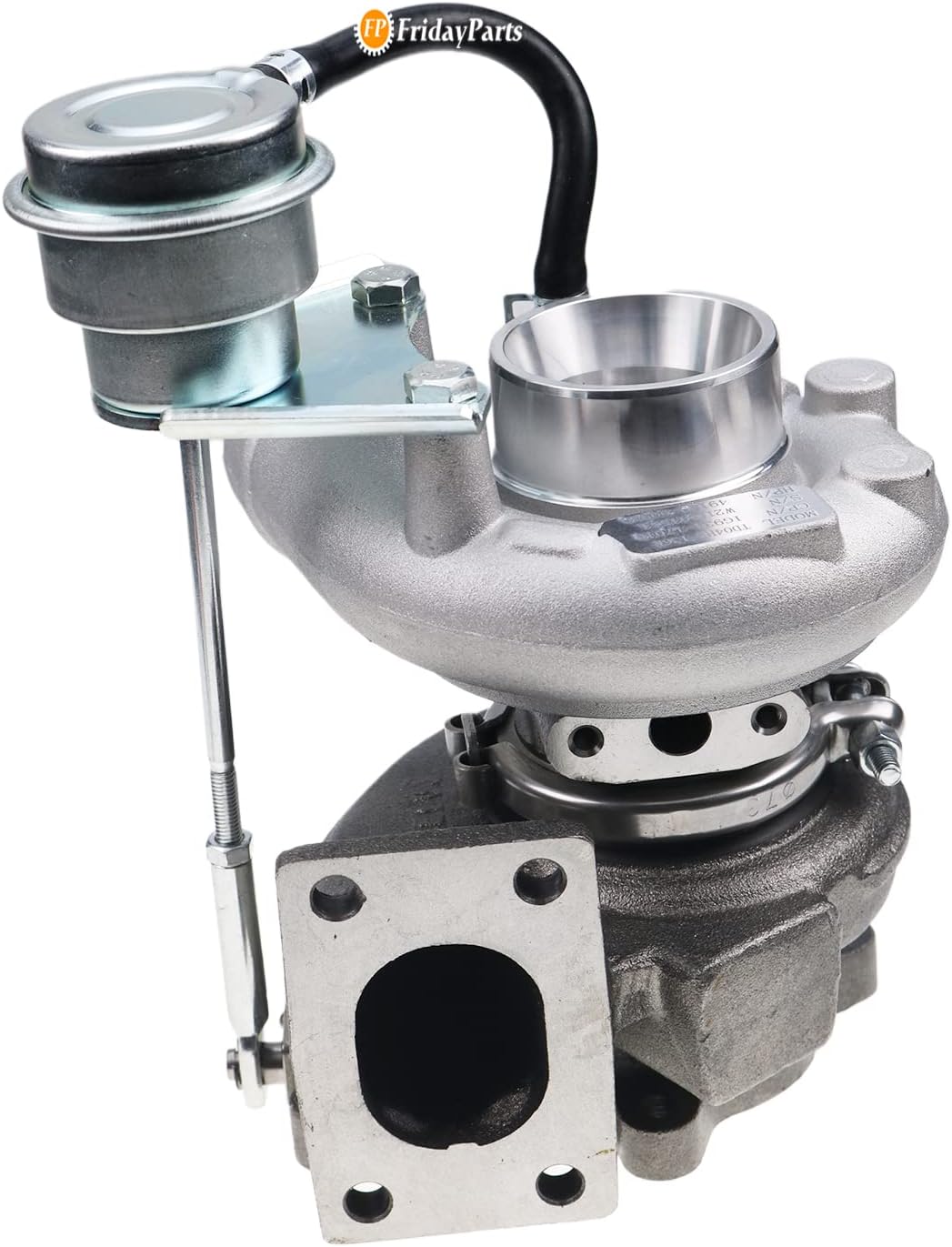 FridayParts Turbo TD04HL4 Turbocharger 1J501-17013 1J50117013 49389-03030 4938903030 Compatible for Kubota V3800 Engine KX080-3T KX080-4S SVL75-2 SVL90 SVL95-2S F3990 Replacement