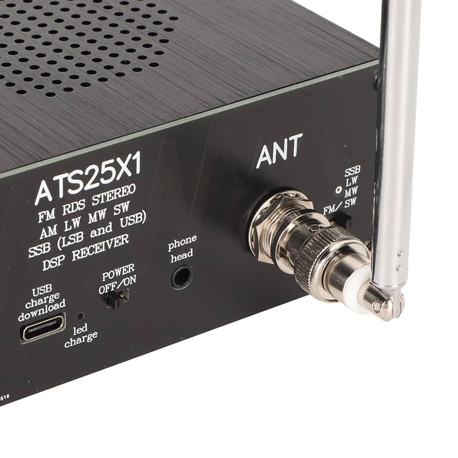 Amazon | ATS25X1 Si4732 受信機 DSP ラジオ受信機 2.4 インチ