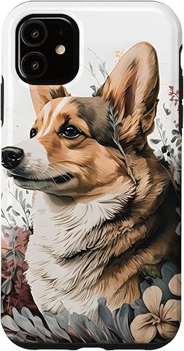 Miniatura 10 de Funda estética para perros para iPhone 11 Pro con diseño de acuarela de Corgi