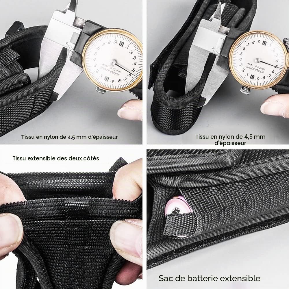 Étui pour Lampe Torche,Couverture de Poche de Torche en Nylon,Accessoires d'Extérieur pour Lampe de Poche de 12 cm à 15,5 cm