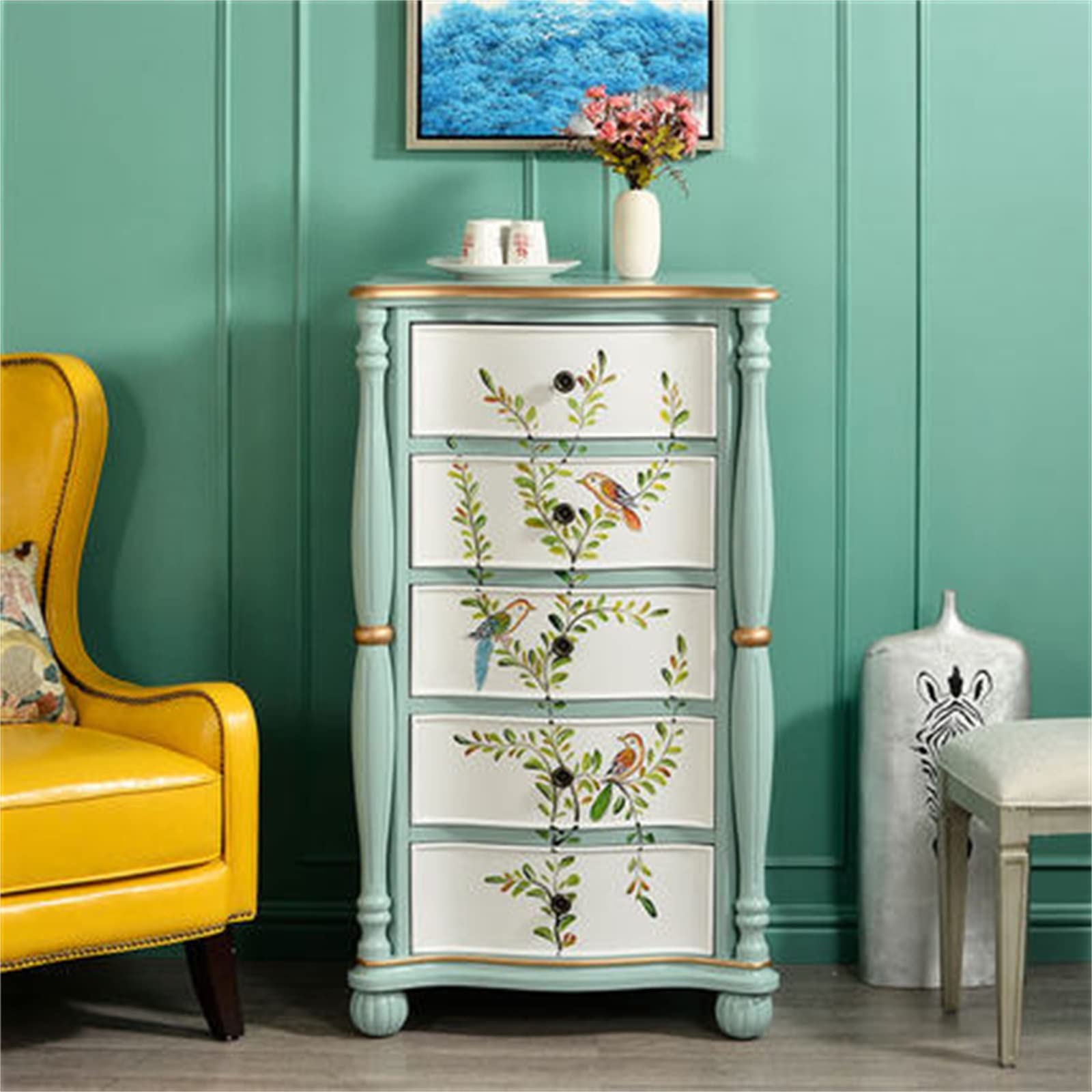 黄緑おしゃれチェスト