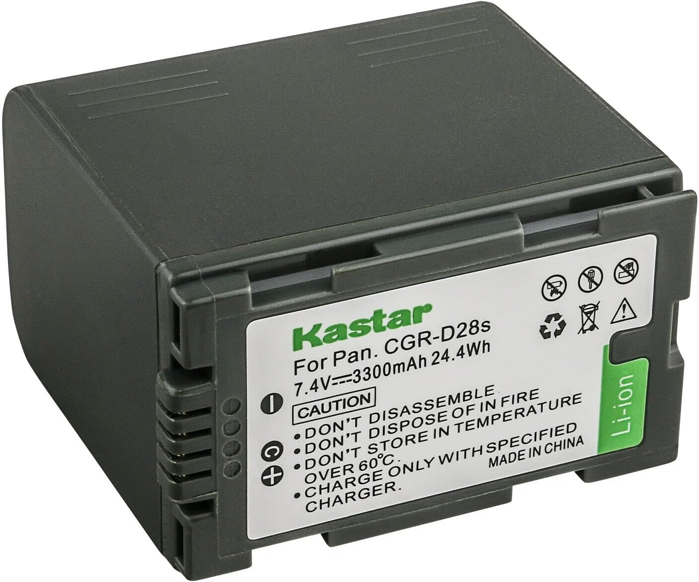 Kastar 3-Pack CGR-D28 Battery Replacement for Panasonic AG-DVX100B, AG-DVX100BE, AG-DVX102, AG-DVX102A, AG-DVX102B, AG-DVX1000, AG-EZ50U, AG-HVX200, NV-C1, NV-C2, NV-C3, NV-C5, NV-C7, NV-D89 Camera