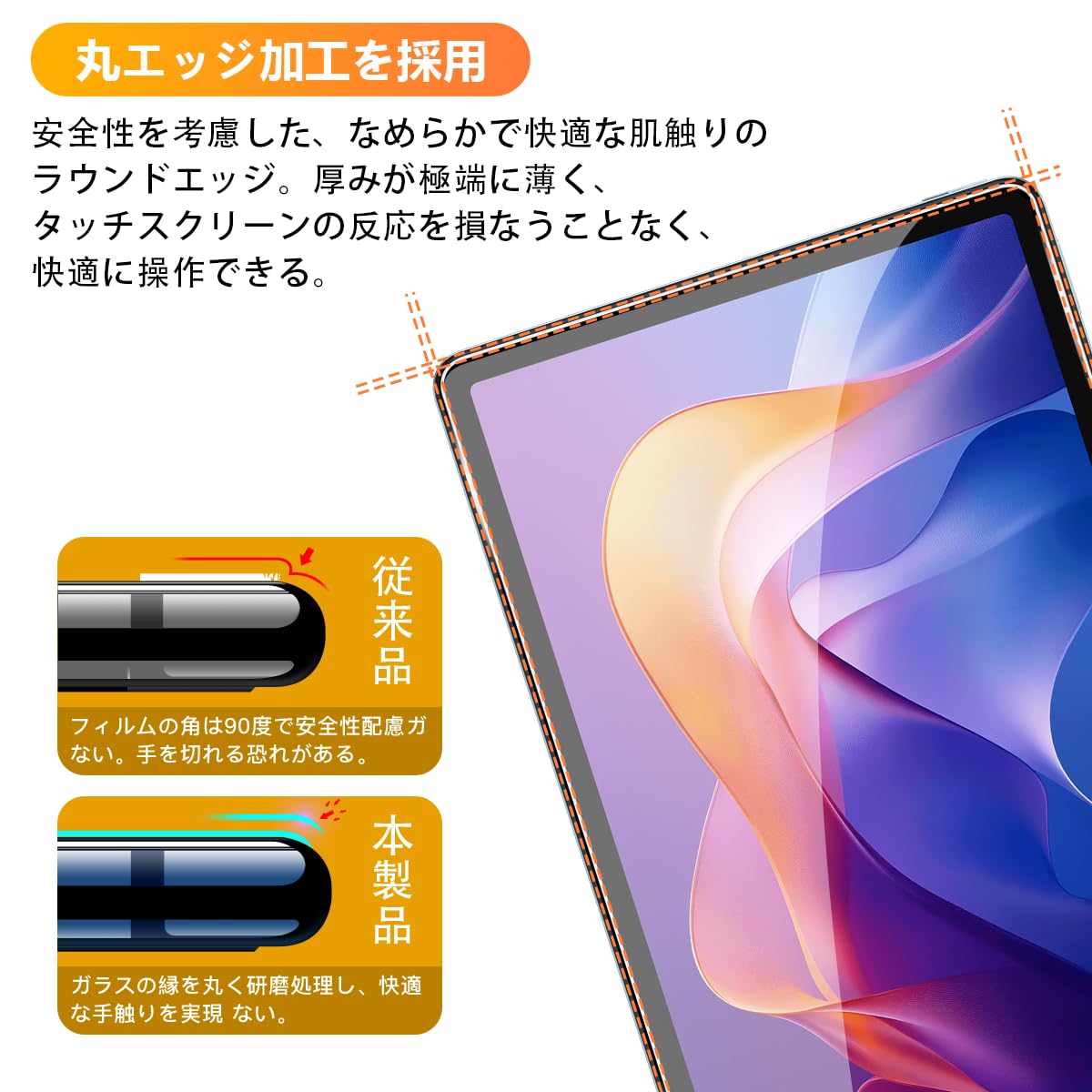 Amazon | 【2枚セット】 用 XiaoMi Redmi pad 2 ガラスフィルム 2枚