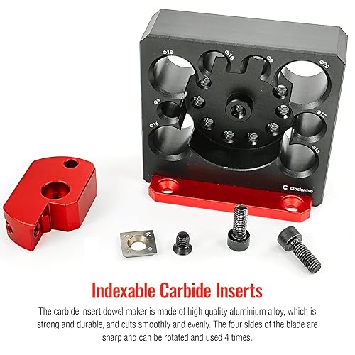 Miniatura 7 de 6 piezas de taladro eléctrico para fresado de varilla, herramienta auxiliar de varilla redonda, insertos de carburo de alta velocidad, plantilla