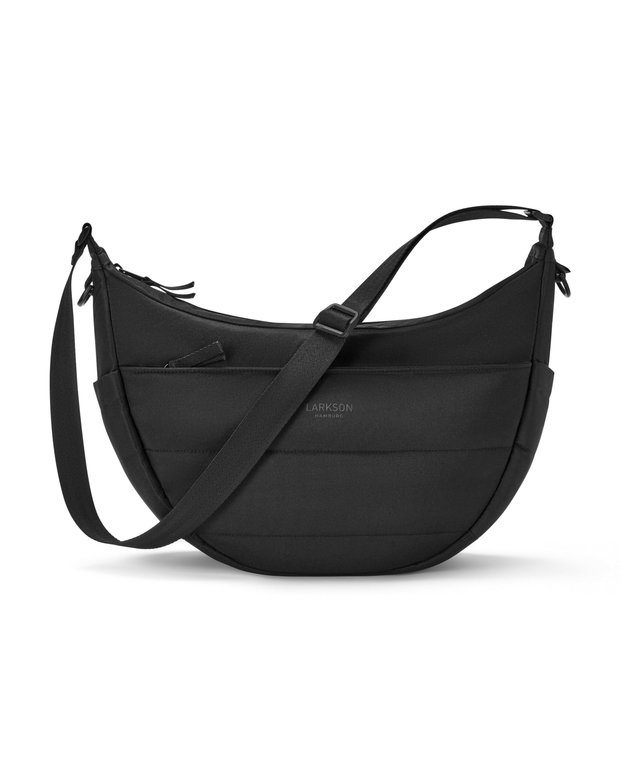 LARKSON Crossbody Bag Mujer y Hombre - Emma - Bolso Bandolera con Diseño de Media Luna - Bolso de Hombro Semicircular - Puffy Half Moon Bag - Repelente al Agua
