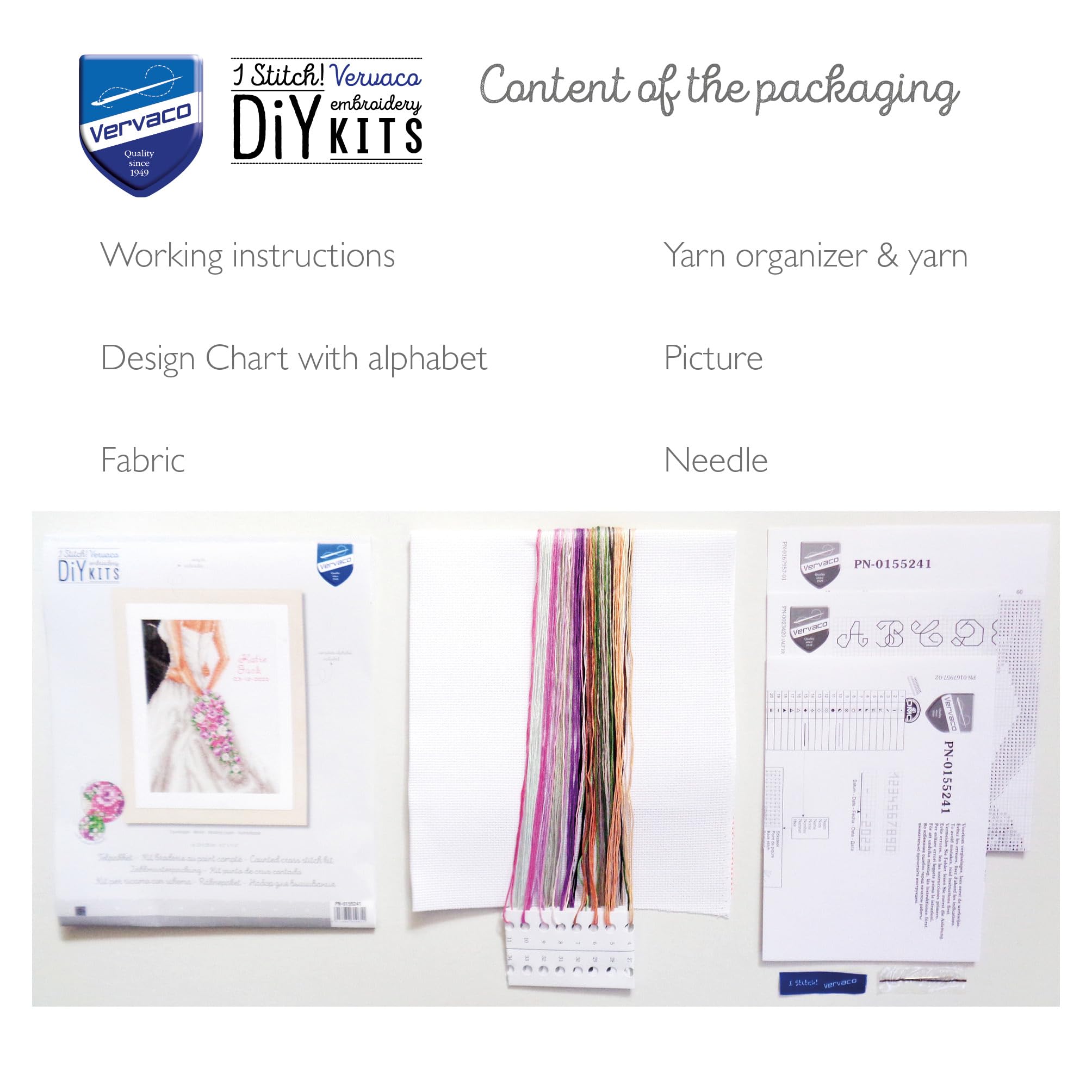 LANARTE Kit Punto Croce Contato ANNAFFIATOIO Decorativi per