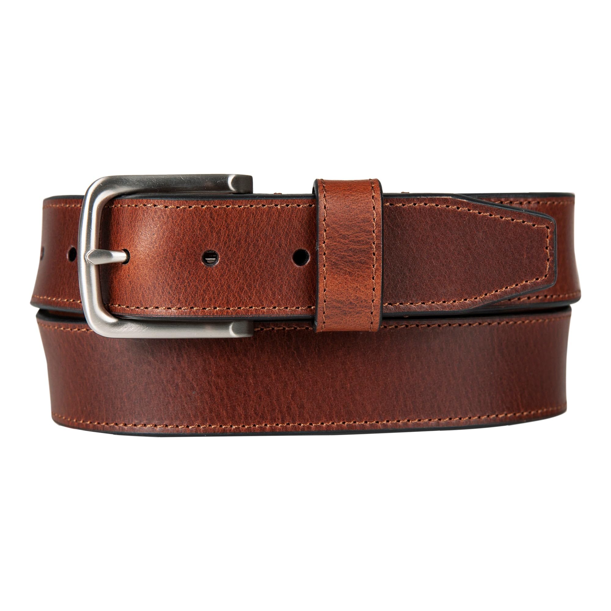 Ceinture en cuir Nautica homme taille 44 marron tan avec logo gravé - 8