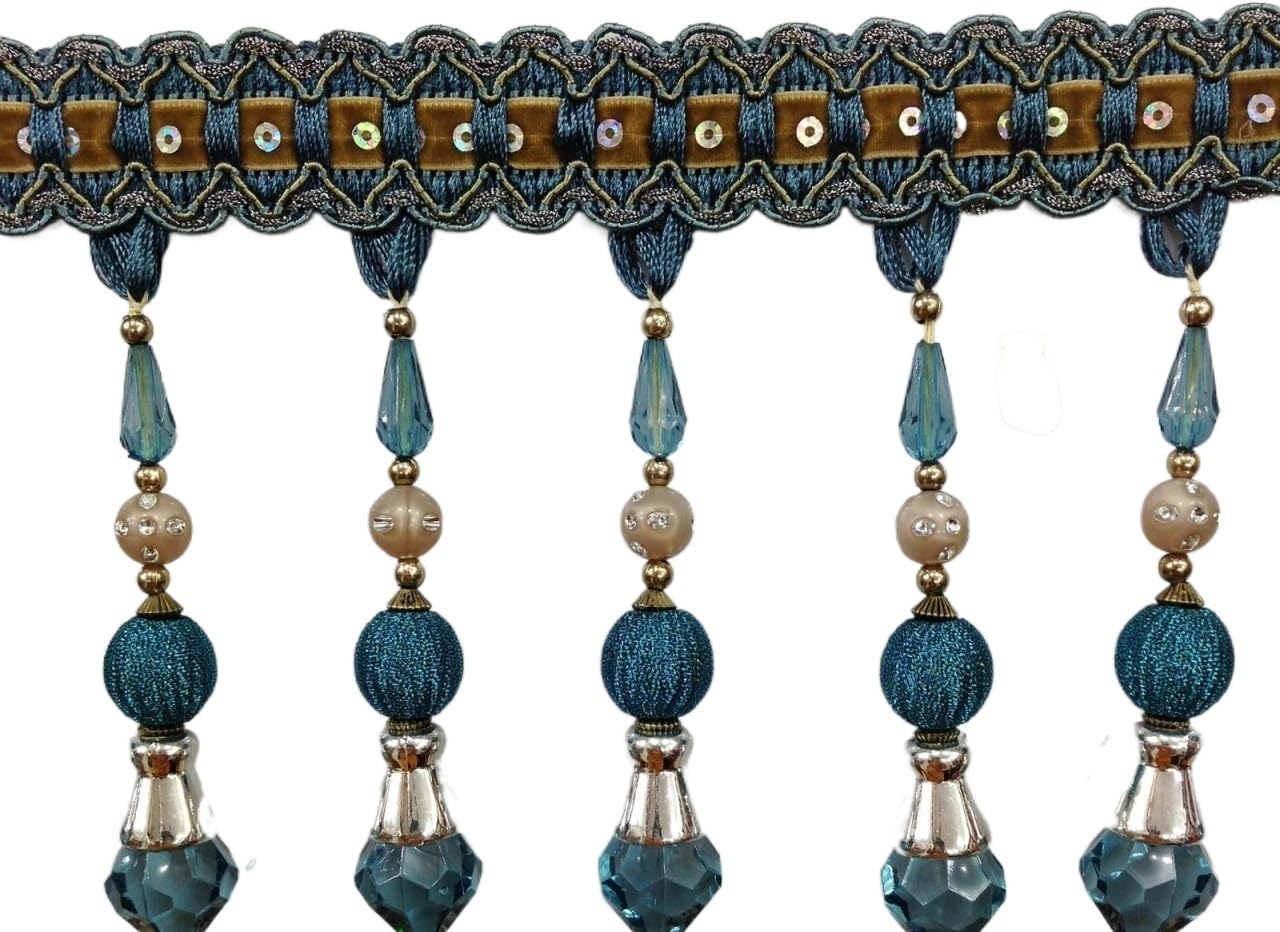 bnjlSDATwr fringe trim， Fringe Trim Tassel,Curtain Applique,Sewing Tablecloth Decorative Fringing Trimmings(3,1 meter)