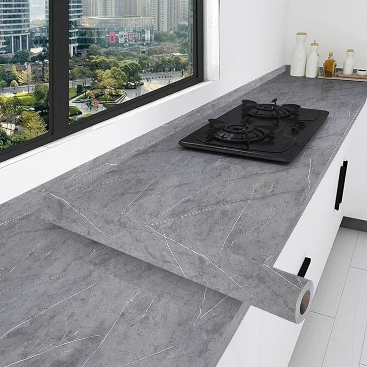 See full amazon price history chart for ABTER New Vinyl Gray Marble Wallpaper Peel and Stick Waterproof Wallpaper for Home Kitchen Countertop Cabinet Furniture Oil Proof Kitchen Stickers (60X200CM) PPK24X9 ABTER New Vinyl Gray Marble Wallpaper Peel and Stick Waterproof Wallpaper for Home Kitchen Countertop Cabinet Furniture Oil Proof Kitchen Stickers (60X200CM) PPK24X9 (B0DCJQL1JT) Amazon Price History, Amazon Price Tracker