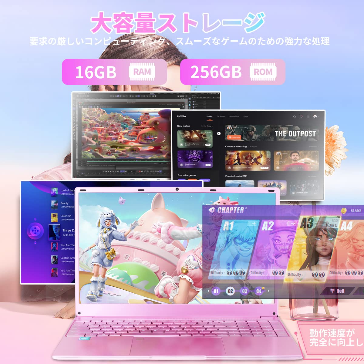 Amazon.co.jp: SERYUBノートパソコン【MS Office 2019】【Windows