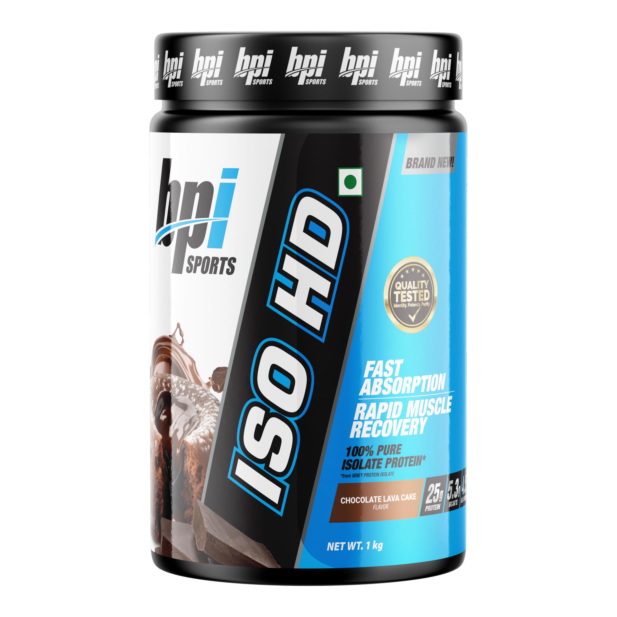 BPI Sports ISO HD Whey Protein Isolate Powder | 25g Protein | Fast Digesting Lean Muscle Protein | Chocolate Lava Cake Flavor | 1kg-image-5