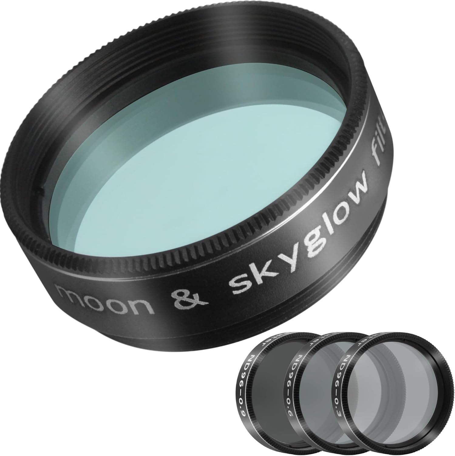 Alstar 1.25" Moon/Skyglow Filter - Bundle with - 1.25" Telescope Moon Filter Kit